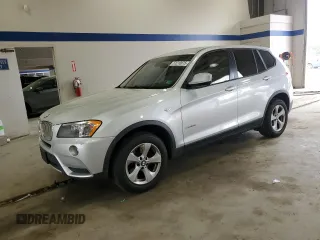 2012 BMW X3 28i with VIN 5UXWX5C56CL721970, listed as a Copart auction lot 51210875 with 125,661 mi miles and Salvage Title. Bid and sale history available at DreamBid. Image 1.