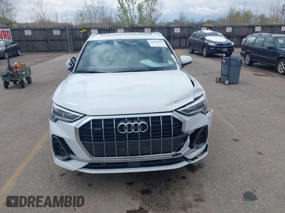 2023 Audi Q3 S line Premium with VIN WA1DECF30P1127433, listed as a IAAI auction lot 41969209 with 40,357 mi miles and . Bid and sale history available at DreamBid. Image 12.