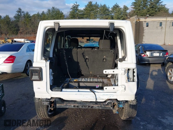 2020 Jeep Wrangler Unlimited Sahara with VIN 1C4HJXENXLW220910, listed as a IAAI auction lot 41090420 with 88,895 mi miles and . Bid and sale history available at DreamBid. Image 17.