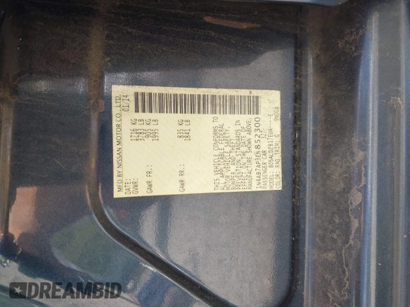 2014 Nissan Sentra SV with VIN 1N4AB7AP3EN852300, listed as a IAAI auction lot 42082559 with 170,384 mi miles and . Bid and sale history available at DreamBid. Image 9.