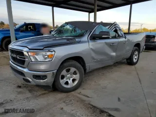 2019 Ram 1500 Big Horn/Lone Star with VIN 1C6SRFBT6KN840970, listed as a Copart auction lot 45803815 with 0 mi miles and Salvage Title. Bid and sale history available at carsss.com. Image 1.