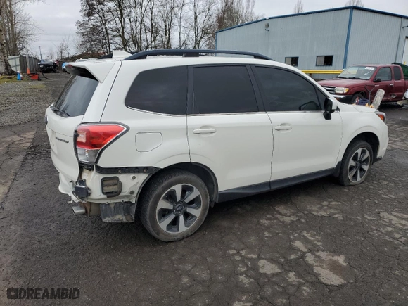 2018 Subaru Forester Limited with VIN JF2SJAJC9JH401605, listed as a Copart auction lot 46027705 with 64,147 mi miles and Salvage Title. Bid and sale history available at carsss.com. Image 3.