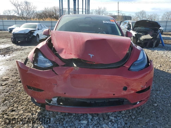 2021 Tesla Model Y Performance with VIN 5YJYGDEF5MF297938, listed as a Copart auction lot 46754415 with Not Provided miles and Salvage Title. Bid and sale history available at DreamBid. Image 5.