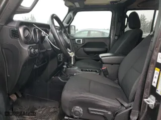 2018 Jeep Wrangler Unlimited Sport S with VIN 1C4HJXDG1JW292174, listed as a Copart auction lot 46544505 with 123,653 mi miles and Salvage Title. Bid and sale history available at carsss.com. Image 7.
