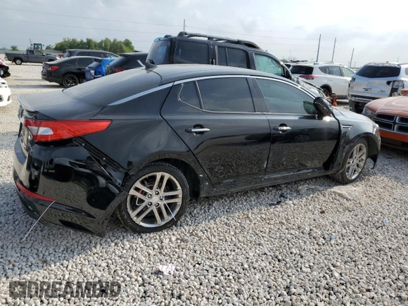 2013 Kia Optima SX with VIN 5XXGR4A64DG198973, listed as a Copart auction lot 51208055 with 128,526 mi miles and Salvage Title. Bid and sale history available at carsss.com. Image 3.