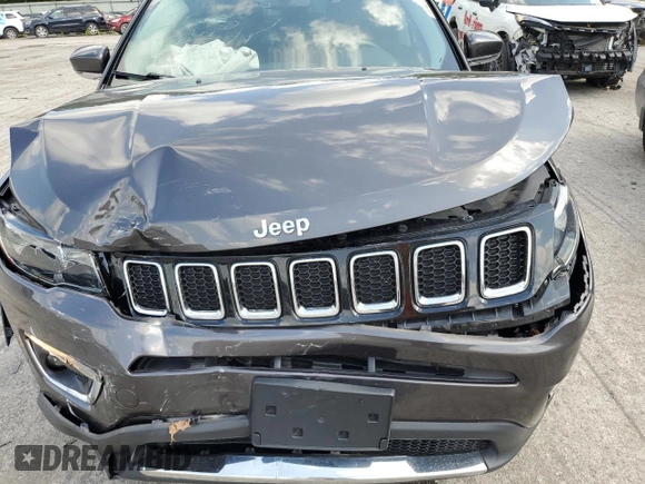 2020 Jeep Compass Limited with VIN 3C4NJDCB3LT146861, listed as a Copart auction lot 61550035 with 59,611 mi miles and Salvage title. Bid and sale history available at DreamBid. Image 12.