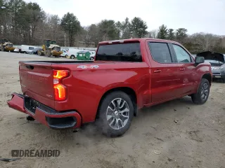 2023 Chevrolet Silverado 1500 RST with VIN 1GCUDEED0PZ333366, listed as a Copart auction lot 43222455 with 21,732 mi miles and Salvage Title. Bid and sale history available at DreamBid. Image 3.