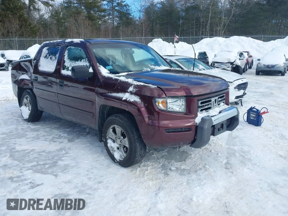 2007 Honda Ridgeline RT with VIN 2HJYK16267H544838, listed as a IAAI auction lot 41586748 with 153,410 mi miles. Bid and sale history available at carsss.com. Image 1.