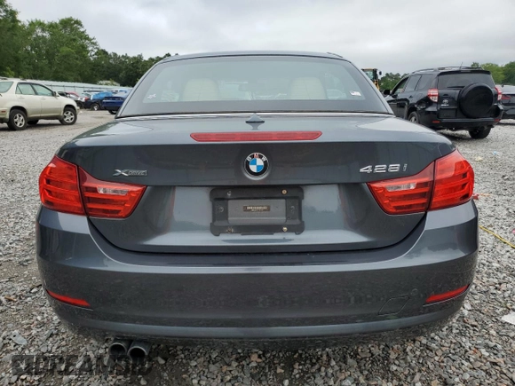 2015 BMW 4 Series 428i xDrive with VIN WBA3T1C58FP819885, listed as a Copart auction lot 57965685 with 80,540 mi miles and Salvage title. Bid and sale history available at DreamBid. Image 6.