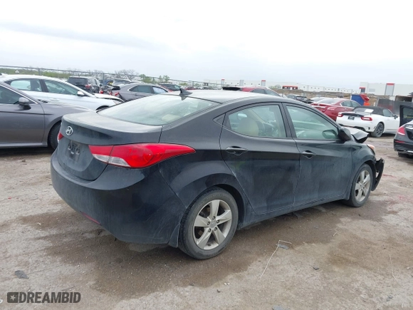 2013 Hyundai Elantra GLS PZEV with VIN KMHDH4AE0DU949943, listed as a IAAI auction lot 41936762 with 79,401 mi miles. Bid and sale history available at carsss.com. Image 4.