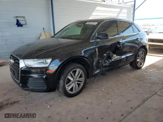 2016 Audi Q3 Premium Plus with VIN WA1EFCFS2GR021754, listed as a Copart auction lot 46453515 with 116,818 mi miles and Salvage Title. Bid and sale history available at carsss.com. Image 1.