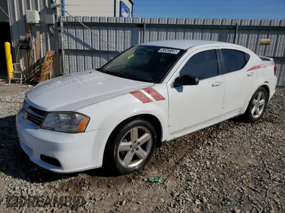 2013 Dodge Avenger SE with VIN 1C3CDZAB7DN518397, listed as a Copart auction lot 53343135 with 202,030 mi miles and Clean Title. Bid and sale history available at DreamBid. Image 1.