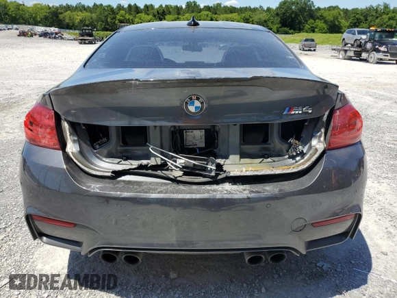 2016 BMW M4 with VIN WBS3R9C5XGK337135, listed as a Copart auction lot 56620874 with 56,833 mi miles and Salvage Title. Bid and sale history available at carsss.com. Image 6.
