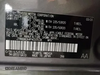 2023 Toyota bZ4X XLE z VIN JTMABACA4PA020538, wystawiony jako Copart lot #81643063 z przebiegiem 4 171 mil mil oraz . Historia ofert i sprzedaży dostępna na DreamBid. Obrazek 13.