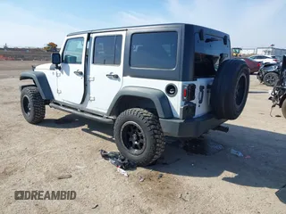 2014 Jeep Wrangler Unlimited Sport with VIN 1C4BJWDG2EL100591, listed as a IAAI auction lot 41578357 with 155,929 mi miles and . Bid and sale history available at DreamBid. Image 3.