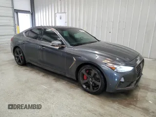 2019 Genesis G70 Advanced with VIN KMTG34LE9KU021057, listed as a Copart auction lot 52218325 with 55,991 mi miles and Clean Title. Bid and sale history available at DreamBid. Image 4.