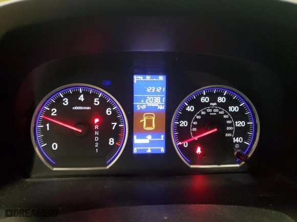 2010 Honda CR-V EX-L with VIN JHLRE4H73AC013054, listed as a Copart auction lot 50491595 with 123,121 mi miles and Salvage Title. Bid and sale history available at carsss.com. Image 9.