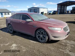 2015 Ford Taurus SHO with VIN 1FAHP2KT0FG116130, listed as a Copart auction lot 46403495 with 122,811 mi miles and Salvage title. Bid and sale history available at DreamBid. Image 4.