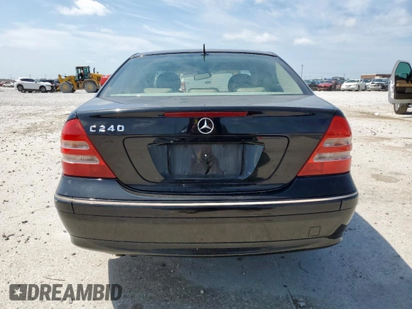 2003 Mercedes-Benz C 240 with VIN WDBRF61JX3F375295, listed as a Copart auction lot 60106075 with 153,767 mi miles and Salvage title. Bid and sale history available at DreamBid. Image 6.