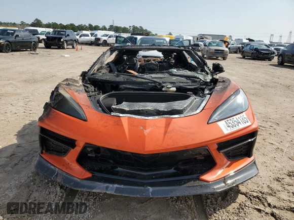 2021 Chevrolet Corvette 2LT with VIN 1G1YB2D40M5102910, listed as a Copart auction lot 45354185 with 0 mi miles and Non Repairable. Bid and sale history available at carsss.com. Image 5.