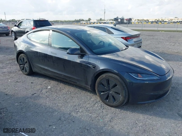 2024 Tesla Model 3 with VIN 5YJ3E1EA0RF756142, listed as a IAAI auction lot 41736229 with 9,172 mi miles. Bid and sale history available at carsss.com. Image 1.