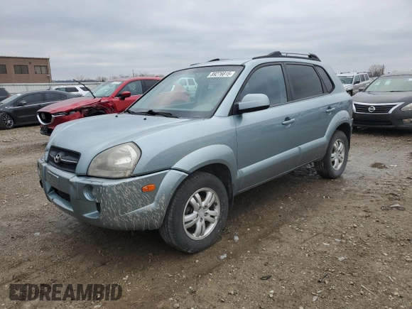 2006 Hyundai Tucson GLS with VIN KM8JN12D96U445961, listed as a Copart auction lot 89276815 with 191,267 mi miles and Salvage Title. Bid and sale history available at carsss.com. Image 1.