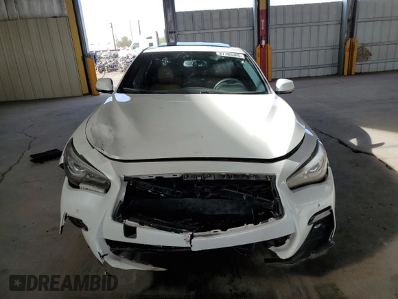2021 Infiniti Q50 Signature Edition with VIN JN1EV7CP5MM705970, listed as a Copart auction lot 87705365 with Not provided miles and Salvage title. Bid and sale history available at DreamBid. Image 5.