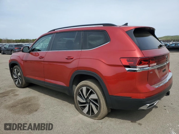2024 Volkswagen Atlas SE z VIN 1V2KR2CA2RC529295, wystawiony jako Copart lot #54307975 z przebiegiem 14 320 mil mil oraz Szkoda całkowita • Salvage title. Historia ofert i sprzedaży dostępna na DreamBid. Obrazek 2.