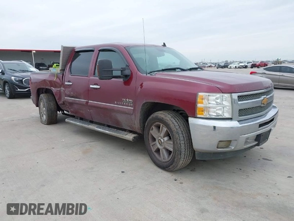 2013 Chevrolet Silverado 1500 LT with VIN 3GCPCSE00DG134583, listed as a IAAI auction lot 41257968 with 231,277 mi miles and . Bid and sale history available at DreamBid. Image 1.