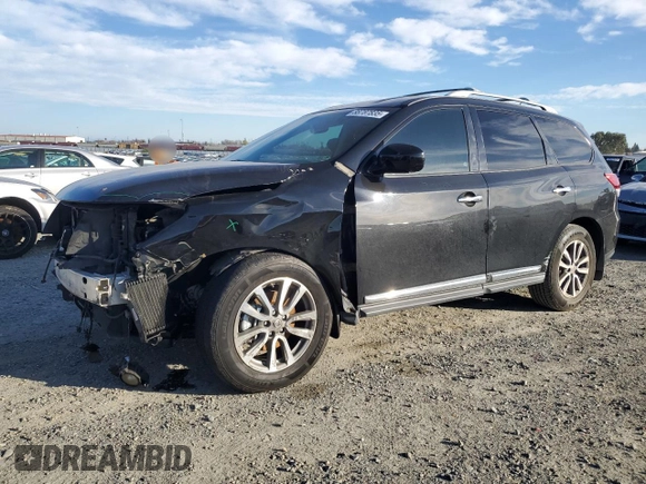 2016 Nissan Pathfinder Platinum with VIN 5N1AR2MN7GC620845, listed as a Copart auction lot 88787835 with 131,799 mi miles and Salvage Title. Bid and sale history available at carsss.com. Image 1.