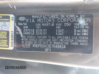 2014 Kia Sportage LX with VIN KNDPB3AC9E7648454, listed as a IAAI auction lot 41898146 with 200,934 mi miles. Bid and sale history available at carsss.com. Image 9.