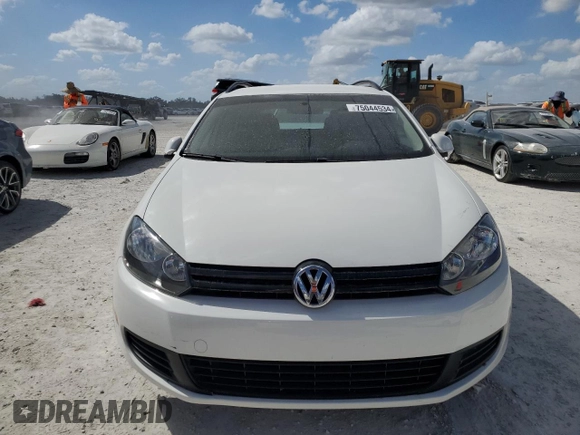 2014 Volkswagen Jetta SportWagen S with VIN 3VWPP7AJ3EM602242, listed as a Copart auction lot 75044534 with 61,559 mi miles and Non Repairable. Bid and sale history available at carsss.com. Image 5.