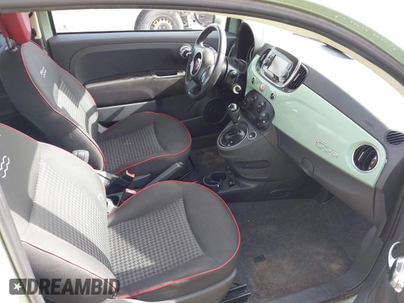 2016 FIAT 500 Easy with VIN 3C3CFFKR0GT125964, listed as a IAAI auction lot 41931189 with 90,237 mi miles. Bid and sale history available at carsss.com. Image 5.