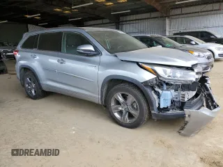 2017 Toyota Highlander Hybrid Limited with VIN 5TDDGRFH5HS024091, listed as a Copart auction lot 50240225 with 97,409 mi miles and Salvage title. Bid and sale history available at DreamBid. Image 4.