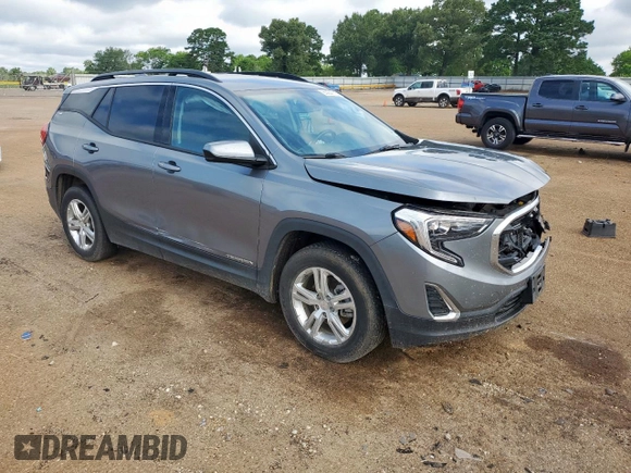 2020 GMC Terrain SLE with VIN 3GKALMEV8LL180783, listed as a Copart auction lot 60984115 with 125,021 mi miles and Salvage title. Bid and sale history available at DreamBid. Image 4.