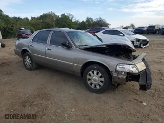 2005 Mercury Grand Marquis LS Premium with VIN 2MEHM75W45X665603, listed as a Copart auction lot 72344074 with 196,596 mi miles and Salvage Title. Bid and sale history available at carsss.com. Image 4.