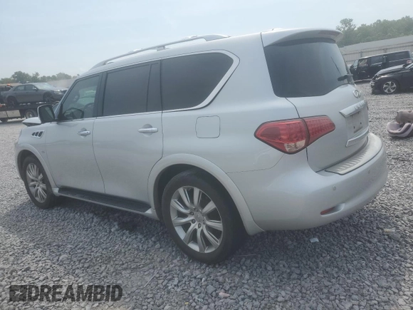 2014 Infiniti QX80 with VIN JN8AZ2NF7E9553738, listed as a Copart auction lot 62172325 with 187,697 mi miles and Salvage title. Bid and sale history available at DreamBid. Image 2.