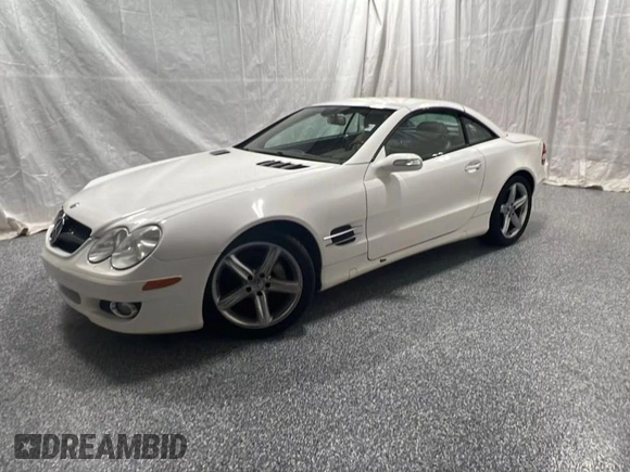 2007 Mercedes-Benz SL 550 with VIN WDBSK71FX7F129349, listed as a Copart auction lot 60161885 with 108,178 mi miles and Clean title. Bid and sale history available at DreamBid. Image 2.