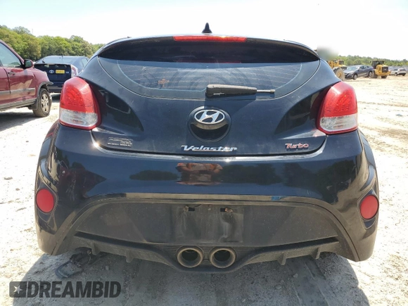 2013 Hyundai Veloster Turbo with VIN KMHTC6AE4DU130522, listed as a Copart auction lot 58046695 with 164,542 mi miles and Non repairable. Bid and sale history available at DreamBid. Image 6.