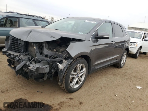 2018 Ford Edge Titanium with VIN 2FMPK4K90JBB07332, listed as a Copart auction lot 82519864 with 94,866 mi miles and Salvage Title. Bid and sale history available at carsss.com. Image 1.