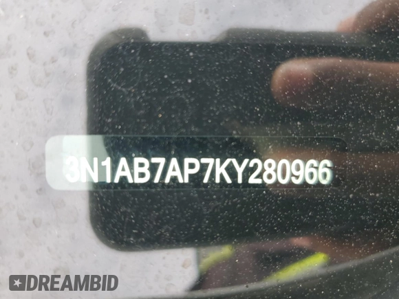 2019 Nissan Sentra SV with VIN 3N1AB7AP7KY280966, listed as a Copart auction lot 44767325 with 89,300 mi miles and Salvage Title. Bid and sale history available at carsss.com. Image 14.