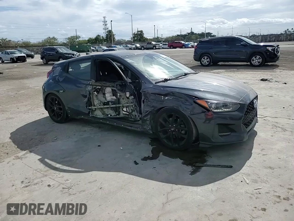 2019 Hyundai Veloster Turbo z VIN KMHTH6AB4KU007744, wystawiony jako Copart lot #88815645 z przebiegiem 88 738 mil mil oraz Nie do naprawy • Non repairable. Historia ofert i sprzedaży dostępna na DreamBid. Obrazek 10.