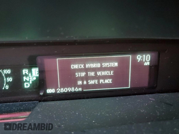 2013 Toyota Prius One z VIN JTDKN3DU2D5611195, wystawiony jako Copart lot #58633945 z przebiegiem 280 986 mil mil oraz Szkoda całkowita • Salvage title. Historia ofert i sprzedaży dostępna na DreamBid. Obrazek 9.