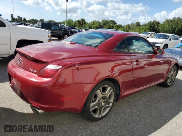 2006 Lexus SC with VIN JTHFN48Y269002090, listed as a Copart auction lot 75077884 with Not Provided miles and Non Repairable. Bid and sale history available at carsss.com. Image 3.
