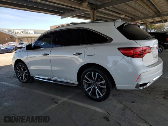 2020 Acura MDX w/Advance Pkg with VIN 5J8YD4H82LL014589, listed as a Copart auction lot 50556345 with 0 mi miles and Salvage Title. Bid and sale history available at carsss.com. Image 2.