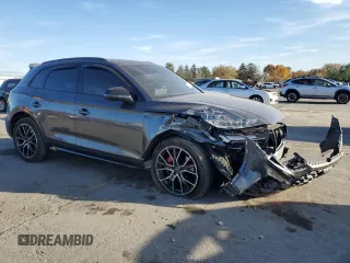2021 Audi SQ5 Premium Plus with VIN WA1B4AFYXM2019563, listed as a Copart auction lot 77814654 with 52,391 mi miles and Salvage Title. Bid and sale history available at DreamBid. Image 4.