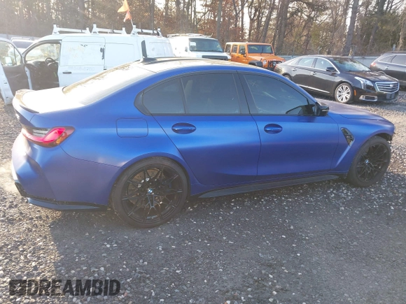 2025 BMW M3 Competition xDrive with VIN WBS33HJ05SFT74162, listed as a IAAI auction lot 41609207 with 2,912 mi miles and . Bid and sale history available at DreamBid. Image 13.