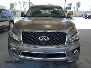 2016 Infiniti QX80 with VIN JN8AZ2NF0G9610963, listed as a Copart auction lot 47184895 with 183,836 mi miles and Salvage title. Bid and sale history available at DreamBid. Image 5.