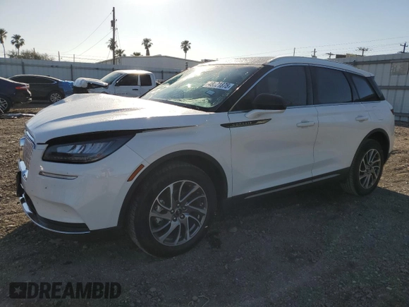 2022 Lincoln Corsair Standard with VIN 5LMCJ1C93NUL04670, listed as a Copart auction lot 48621875 with 58,299 mi miles and Salvage title. Bid and sale history available at DreamBid. Image 1.