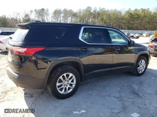 2019 Chevrolet Traverse LS with VIN 1GNERFKW5KJ317552, listed as a Copart auction lot 46930225 with 134,081 mi miles and Salvage Title. Bid and sale history available at carsss.com. Image 3.